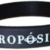Pulsera negra propósito (pequeña) 160x12x2