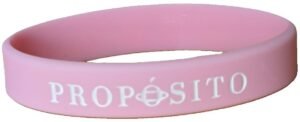 Pulsera rosa propósito (grande) 202x12x2